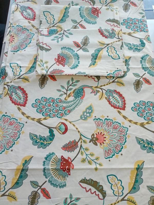 King Size Bedsheet. 100x108 inch approx. 1 Bedsheet 2 Pillow Covers.